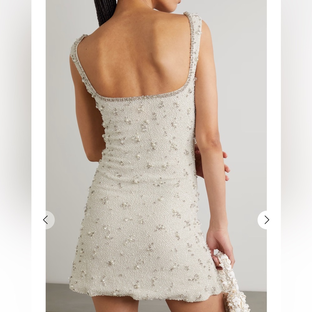 Clio Peppiatt Embellished Stretch Tulle Mini Dress - Picture 2 of 9